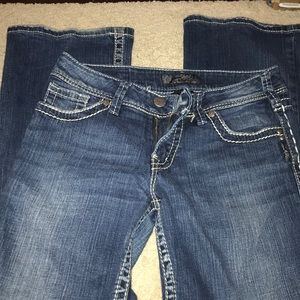 Silver Boot Cut Jeans